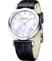 Женские российские серебряные наручные часы SOKOLOV 105.30.00.000.05.01.2