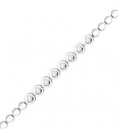 Ювелирный женский браслет цепь из белого золота SOKOLOV 1050080_s с бриллиантами