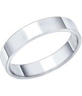 Обручальное парное кольцо из белого золота SOKOLOV 110201_s