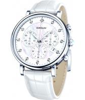 Женские российские серебряные наручные часы SOKOLOV 126.30.00.000.03.02.2 с хронографом