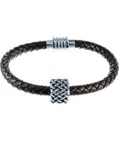 Мужской кожаный браслет Element47 by JV 149-0166-B