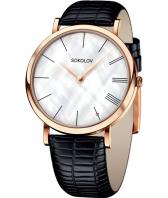 Женские российские золотые наручные часы SOKOLOV 204.01.00.000.02.01.2