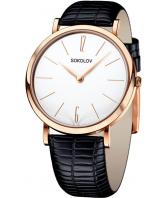 Женские российские золотые наручные часы SOKOLOV 204.01.00.000.05.01.2