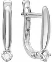 Серьги из белого золота Vesna 2054-251-00-00 с бриллиантами