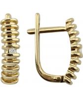 Золотые серьги Vesna 2366-150-00-00 с бриллиантами