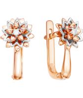 Золотые серьги Vesna 2545-151-00-00 с бриллиантами