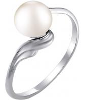 Серебряное кольцо De Fleur 27009S1 с жемчугом