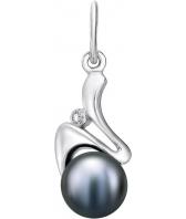 Серебряный кулон De Fleur 29049S2 c жемчугом, фианитом