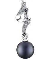 Серебряный кулон De Fleur 29401S2 c жемчугом, фианитом