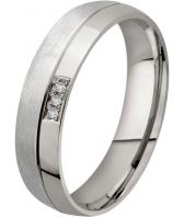 Обручальное кольцо из белого золота Graf Кольцов 32-3f/b с фианитами