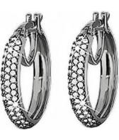 Серебряные серьги кольца конго Национальное Достояние 42435A-nd с фианитами