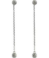 Длинные серьги из белого золота Vesna 4252-251-00-00 с бриллиантами