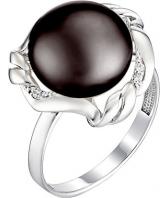 Серебряное кольцо De Fleur 51395S2 c жемчугом, фианитом