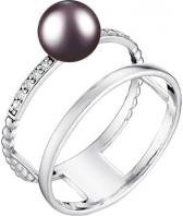 Серебряное кольцо De Fleur 51540S2 c жемчугом, фианитом