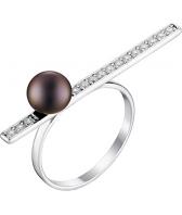 Серебряное кольцо De Fleur 51544S2 c жемчугом, фианитом