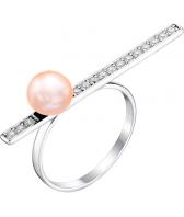 Серебряное кольцо De Fleur 51544S3 с жемчугом, фианитами