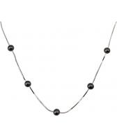 Серебряное колье цепь из жемчуга De Fleur 54005.7.50