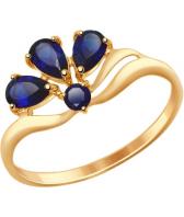 Золотое кольцо SOKOLOV 714595_s с корундами