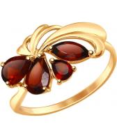 Золотое кольцо SOKOLOV 714631_s с гранатами