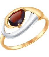 Золотое кольцо SOKOLOV 714638_s с гранатом