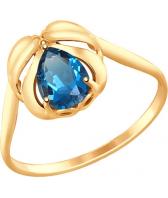 Золотое кольцо SOKOLOV 714701_s с топазом
