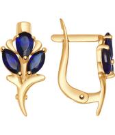 Золотые серьги SOKOLOV 724739_s с корундами