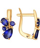 Золотые серьги SOKOLOV 724759_s с корундами