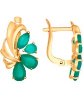 Золотые серьги SOKOLOV 724763_s с агатами