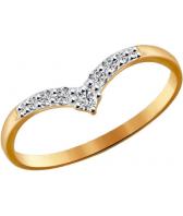 Золотое кольцо SOKOLOV 81010229_s с фианитами