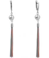 Серебряные длинные серьги Национальное Достояние 84721600001-nd