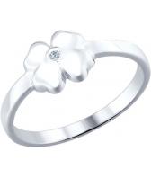 Серебряное кольцо SOKOLOV 87010010_s с бриллиантом