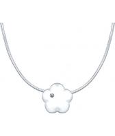 Серебряное колье цепь с подвесками SOKOLOV 87070009_s с бриллиантом