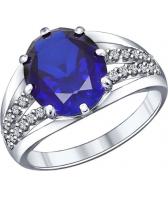 Серебряное кольцо SOKOLOV 88010024_s с корундом, фианитами