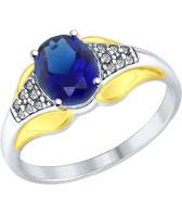 Серебряное кольцо SOKOLOV 88010045_s с корундом, фианитами