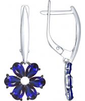 Серебряные серьги SOKOLOV 88020038_s с корундами