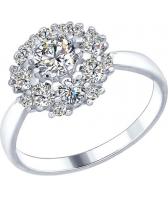 Серебряное кольцо SOKOLOV 89010046_s с фианитами