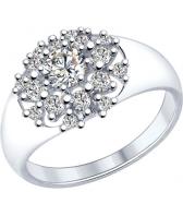 Серебряное кольцо SOKOLOV 89010052_s с фианитами