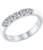 Серебряное кольцо SOKOLOV 89010061_s с фианитами