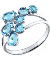Серебряное кольцо SOKOLOV 92010008_s с топазами