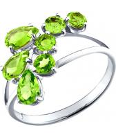 Серебряное кольцо SOKOLOV 92010615_s с хризолитами