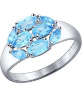 Серебряное кольцо SOKOLOV 92011094_s с топазами