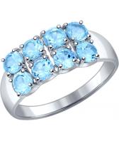 Серебряное кольцо SOKOLOV 92011109_s с топазами