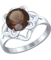 Серебряное кольцо SOKOLOV 92011240_s с раухтопазом