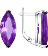 Серебряные серьги SOKOLOV 92021458_s с ситаллами