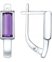 Серебряные серьги SOKOLOV 92021493_s с наноситалами