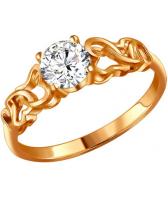 Серебряное кольцо SOKOLOV 93010241_s с фианитом