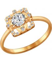 Серебряное кольцо SOKOLOV 93010532_s с фианитами