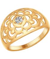 Серебряное кольцо SOKOLOV 93010565_s с фианитом