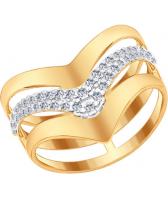 Серебряное кольцо SOKOLOV 93010568_s с фианитами