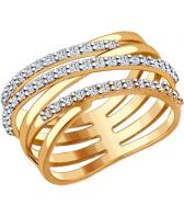 Серебряное кольцо SOKOLOV 93010582_s с фианитом
